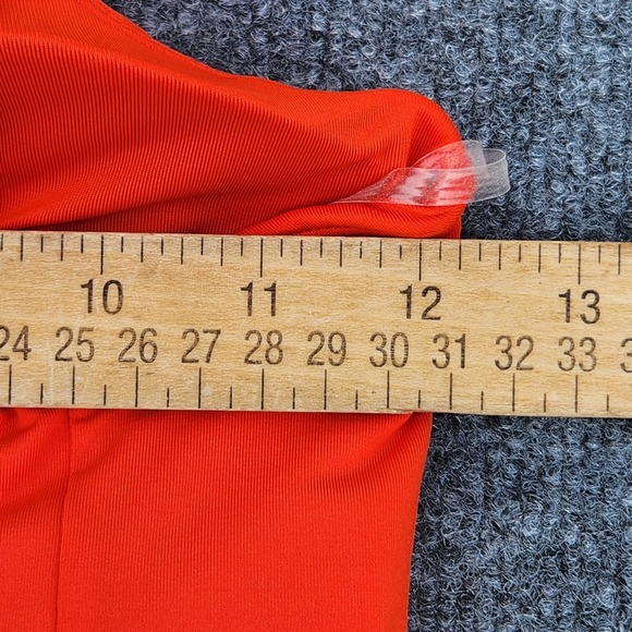 Athleta XS Crossed Tankini Top Bright Orange Swim Suit UPF Quick Drying NEW‎ - Picture 6 of 7